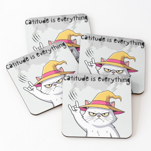 Item preview, Catitude Is Everything – Funny Cat Attitude Design designed and sold by Kovrika.