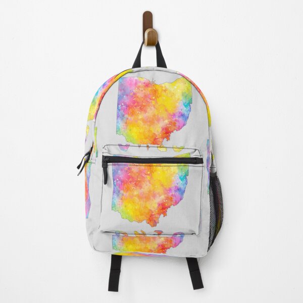 Item preview, Vibrant Ohio Watercolor Splash Art - Colorful State Map designed and sold by mashmosh.