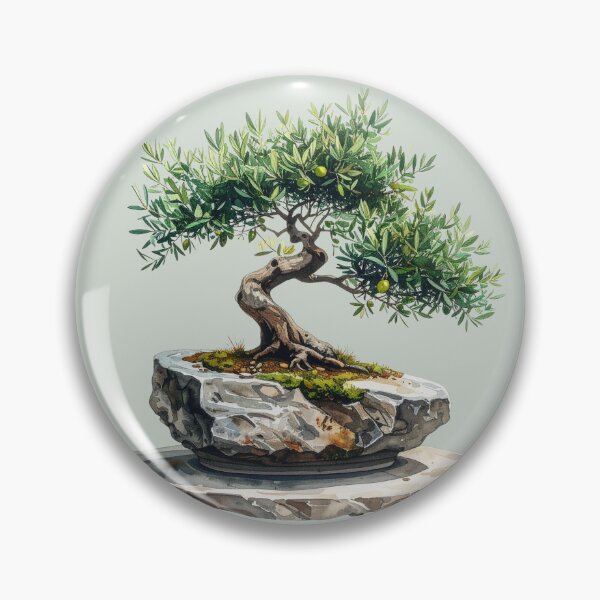 Item preview, Olive bonsai on a stone slab designed and sold by LiskoDesign.