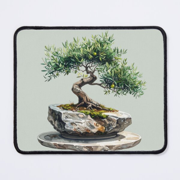 Item preview, Olive bonsai on a stone slab designed and sold by LiskoDesign.