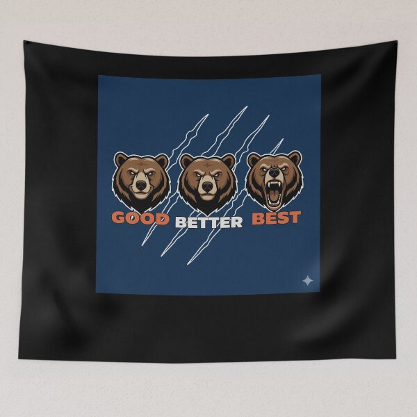 Item preview, Ben Johnson Good Better Best Bears designed and sold by Sendowart.