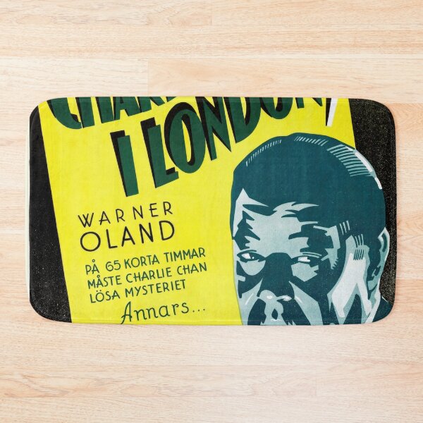 Item preview, Vintage Swedish Movie Poster | Charlie Chan in London Art Deco Print | 1930s Film Wall Art | Warner Oland | Retro Home Decor designed and sold by artofuniverse.