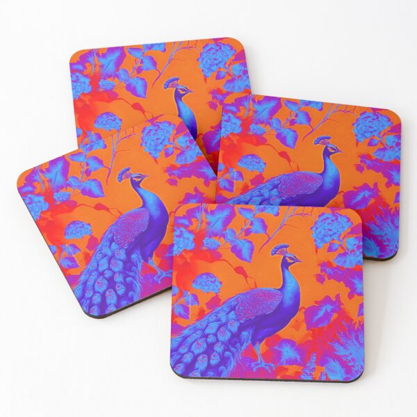 Item preview, Vibrant Tangerine Peacock  designed and sold by Creative Soul Publications.