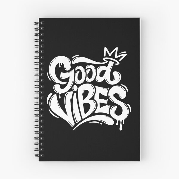 Item preview, Graffiti-Style “Good Vibes” Typography with Crown Vector Illustration designed and sold by StoreXlk.