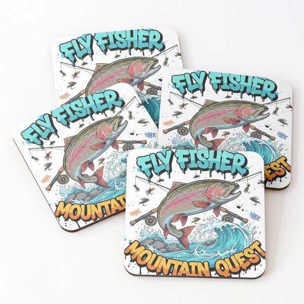 Item preview, Fly Fisher Graffiti with Rainbow Trout designed and sold by newvisionart191.