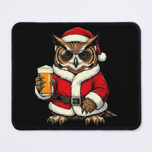 Item preview, Cool Santa Owl Christmas Beer Lover designed and sold by k3rstman1.