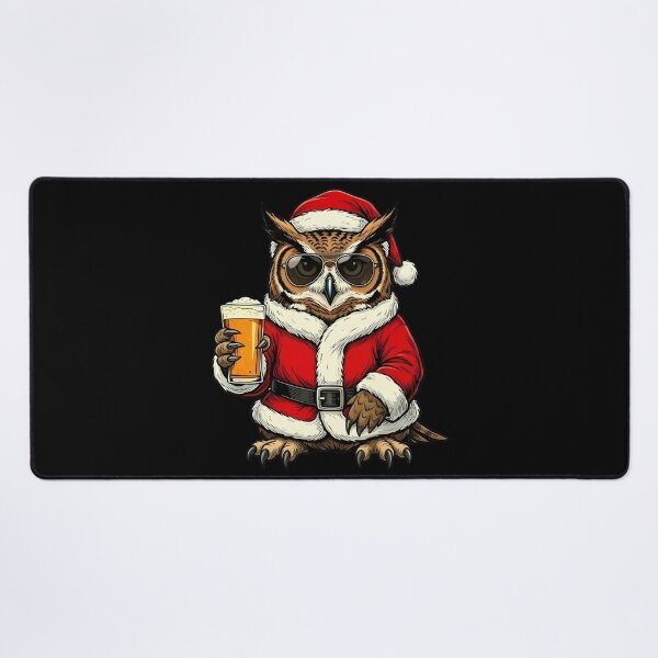 Item preview, Cool Santa Owl Christmas Beer Lover designed and sold by k3rstman1.