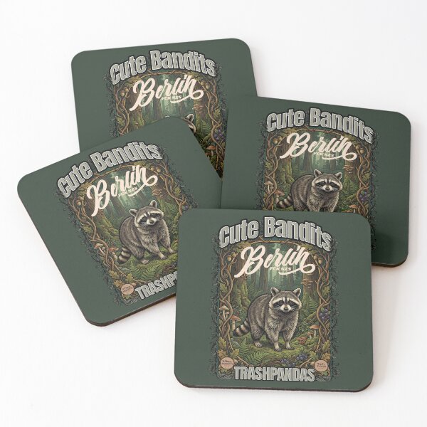 Item preview, Cute Bandits Berlin – Raccoons Trash Pandas designed and sold by Mafiadonar.