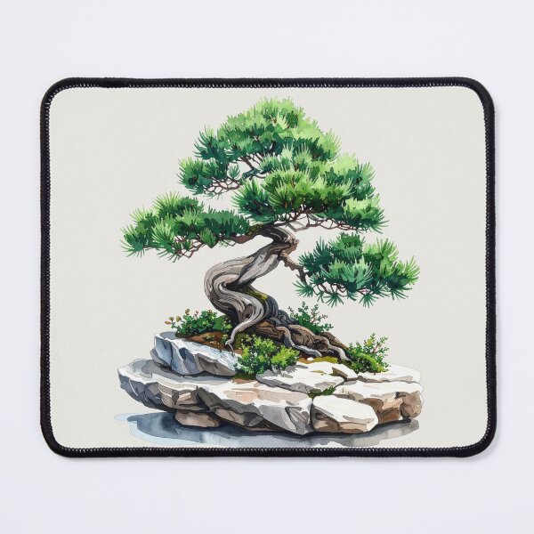 Item preview, Juniper bonsai on a stone slab designed and sold by LiskoDesign.