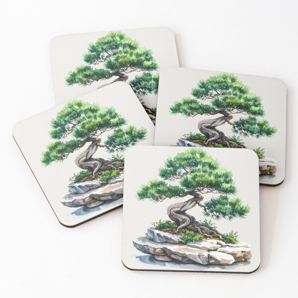 Item preview, Juniper bonsai on a stone slab designed and sold by LiskoDesign.