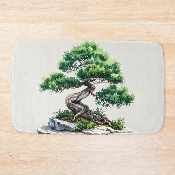 Item preview, Juniper bonsai on a stone slab designed and sold by LiskoDesign.