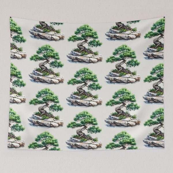 Item preview, Juniper bonsai on a stone slab designed and sold by LiskoDesign.