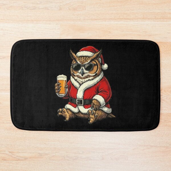 Item preview, Santa Owl Sunglasses Beer Christmas Party designed and sold by k3rstman1.