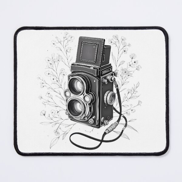 Item preview, Vintage Camera Line Art with Botanical Elements - Photographer Gift designed and sold by thenextstepua.