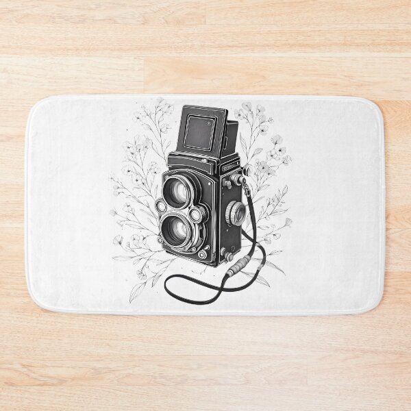 Item preview, Vintage Camera Line Art with Botanical Elements - Photographer Gift designed and sold by thenextstepua.
