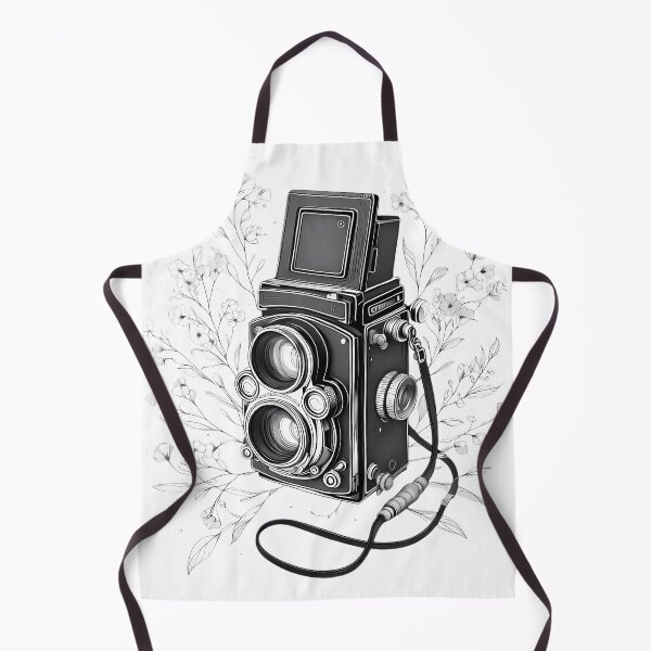 Item preview, Vintage Camera Line Art with Botanical Elements - Photographer Gift designed and sold by thenextstepua.