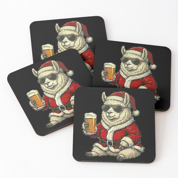 Item preview, Alpaca Santa Sunglasses Beer Christmas Party designed and sold by k3rstman1.