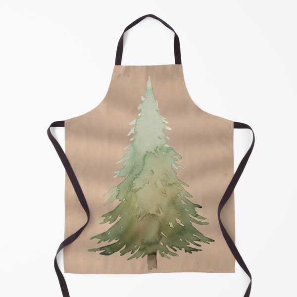 Item preview, Title Watercolor evergreen tree on craft paper designed and sold by homydesign.