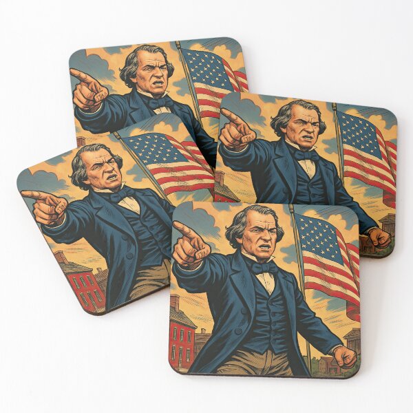 Item preview, Andrew Johnson, leader | Comics style - Cartoon designed and sold by ComicsFactory.