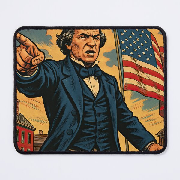 Item preview, Andrew Johnson, leader | Comics style - Cartoon designed and sold by ComicsFactory.