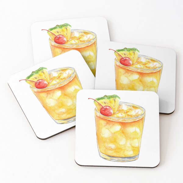 Item preview, Summer Iced Drink in a Glass, Watercolour designed and sold by MeiC-Artsy.