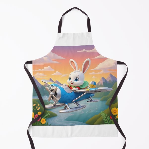 Item preview, The Illustration of Cute, Smiling Bunny Pilot in Plane designed and sold by Pim-Crystal.