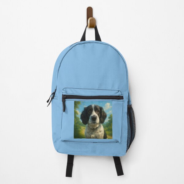 Item preview, Springer Spaniel Wall Art – Star Lit Trail Dreamy Woodland Dog Print designed and sold by GeoWild Designs.