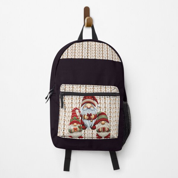 Item preview, Christmas Knitted Gnomes – Cozy Scandinavian Embroidery Holiday Art designed and sold by MiraLumeStudio.