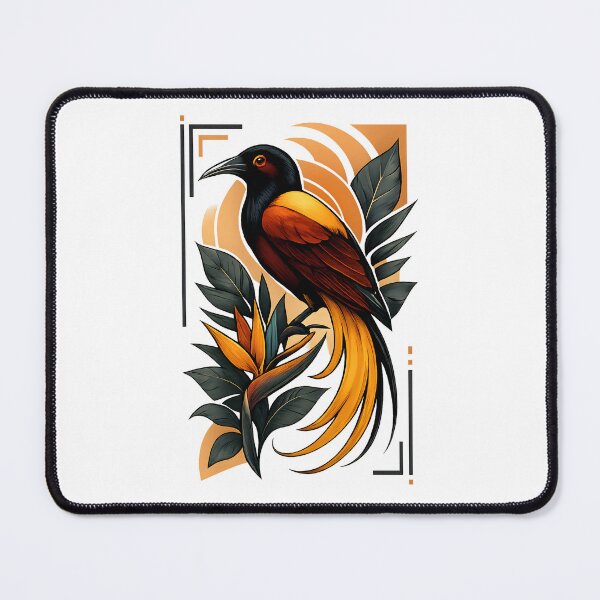 Item preview, Bird of Paradise – Exotic Tropical Artwork with Strelitzia & Golden Accents designed and sold by SVALANART.