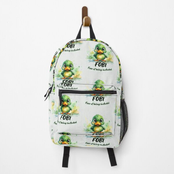 Item preview, Panicked duck, FOBI, fear of being included, introverted designed and sold by LiskoDesign.