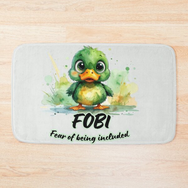 Item preview, Panicked duck, FOBI, fear of being included, introverted designed and sold by LiskoDesign.