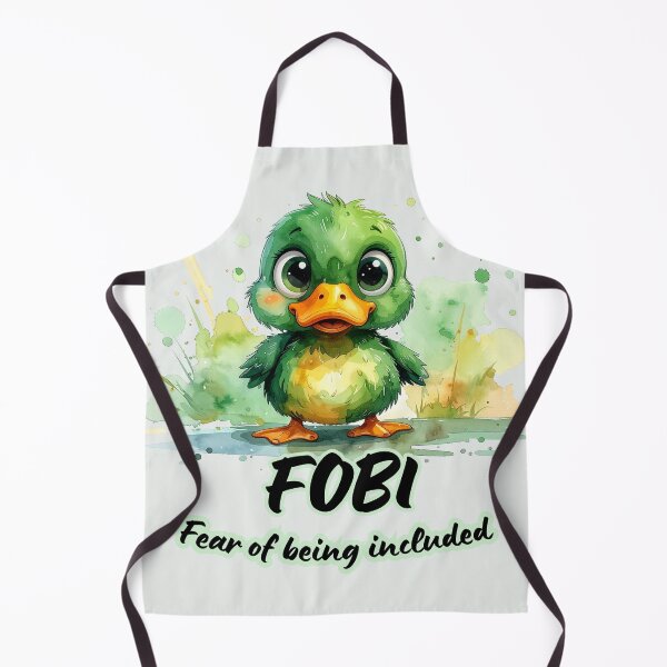 Item preview, Panicked duck, FOBI, fear of being included, introverted designed and sold by LiskoDesign.