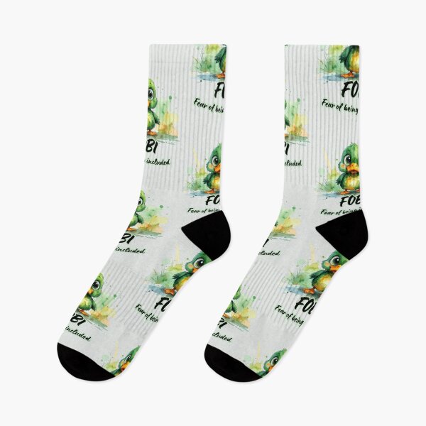 Item preview, Panicked duck, FOBI, fear of being included, introverted designed and sold by LiskoDesign.