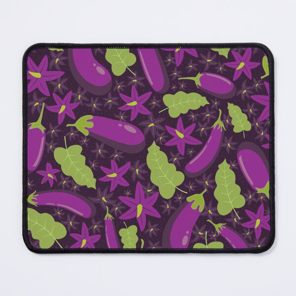 Item preview, Eggplants in Flower Pattern Toss designed and sold by TrilbyWorks.