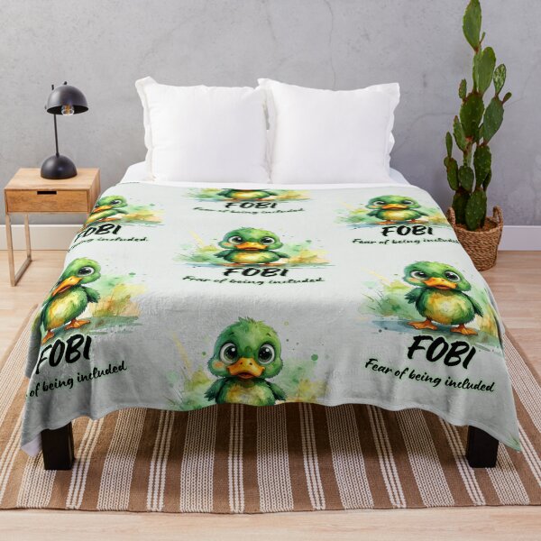 Item preview, Panicked duck, FOBI, fear of being included, introverted designed and sold by LiskoDesign.