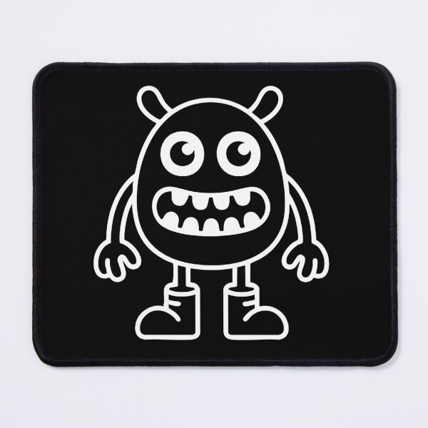 Item preview, Cute Doodle Monster Character White Line Drawing designed and sold by StoreXlk.