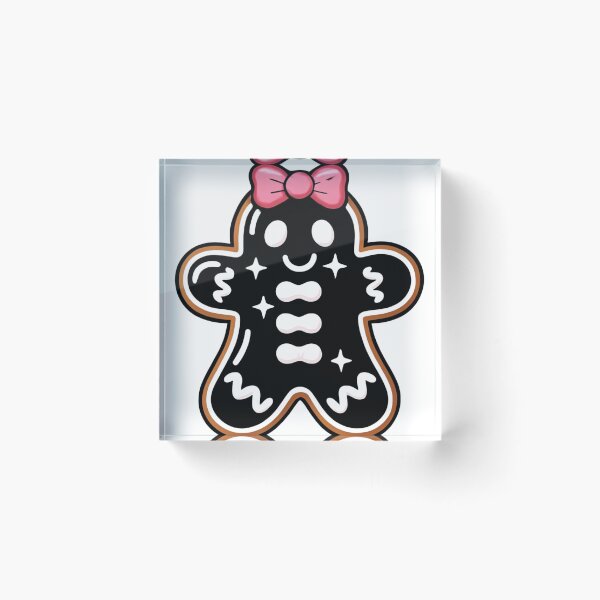 Item preview, Dark Gingerbread Girl with Pink Bow designed and sold by LegendsOfLife37.