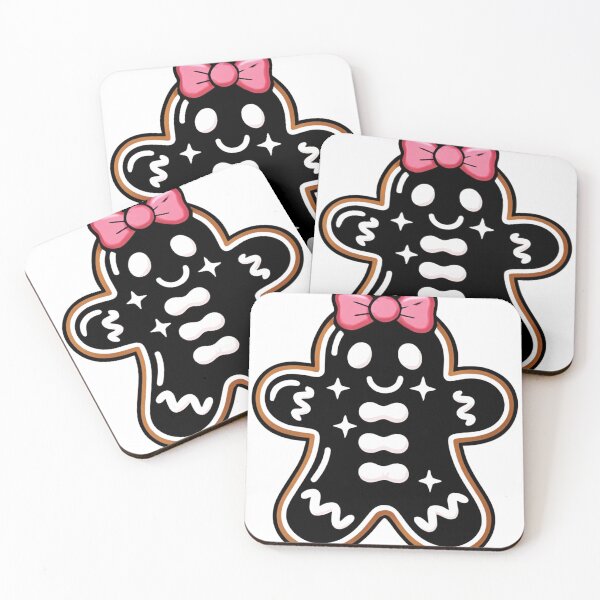 Item preview, Dark Gingerbread Girl with Pink Bow designed and sold by LegendsOfLife37.