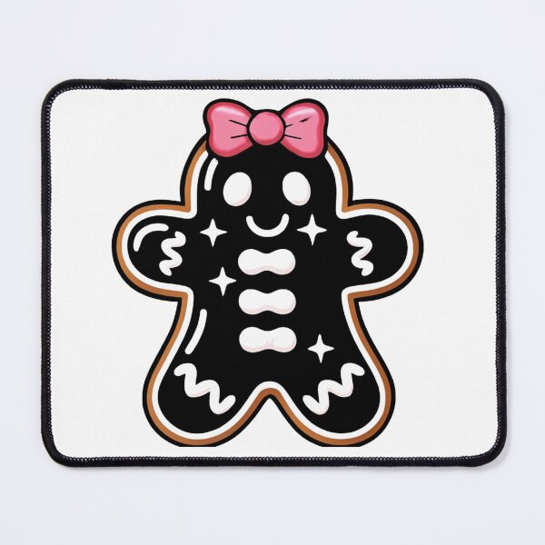 Item preview, Dark Gingerbread Girl with Pink Bow designed and sold by LegendsOfLife37.