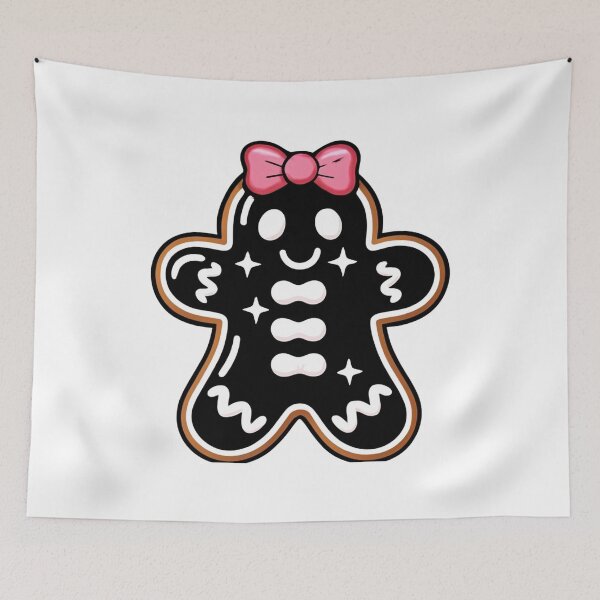 Item preview, Dark Gingerbread Girl with Pink Bow designed and sold by LegendsOfLife37.