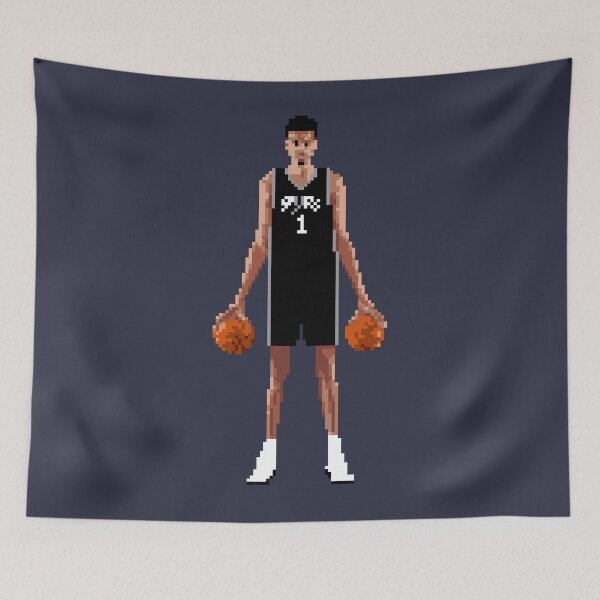 Item preview, Victor Wembanyama Pixel Balls Black Qiangy designed and sold by qiangdade.