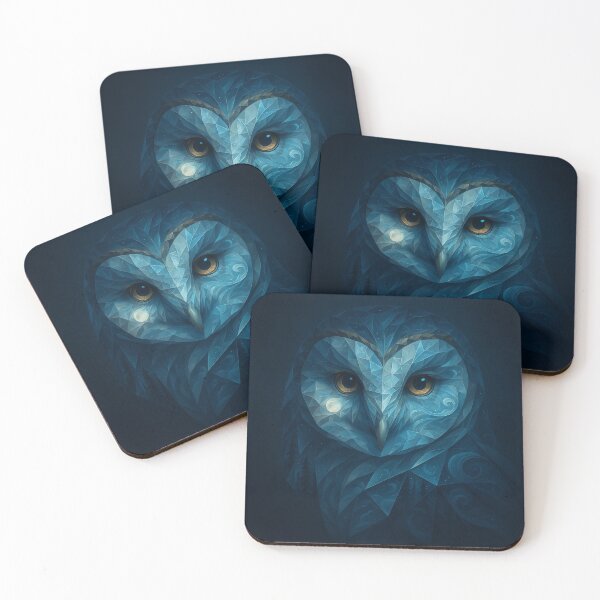 Item preview, Owl Wall Art – Celestial Owl in Crystal Geometry designed and sold by GeoWild Designs.