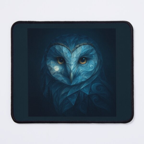 Item preview, Owl Wall Art – Celestial Owl in Crystal Geometry designed and sold by GeoWild Designs.