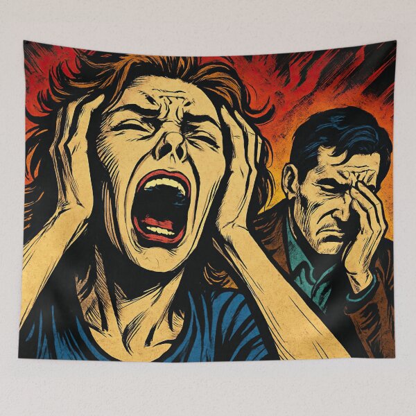Item preview, Anguish | Comics style - Cartoon designed and sold by ComicsFactory.