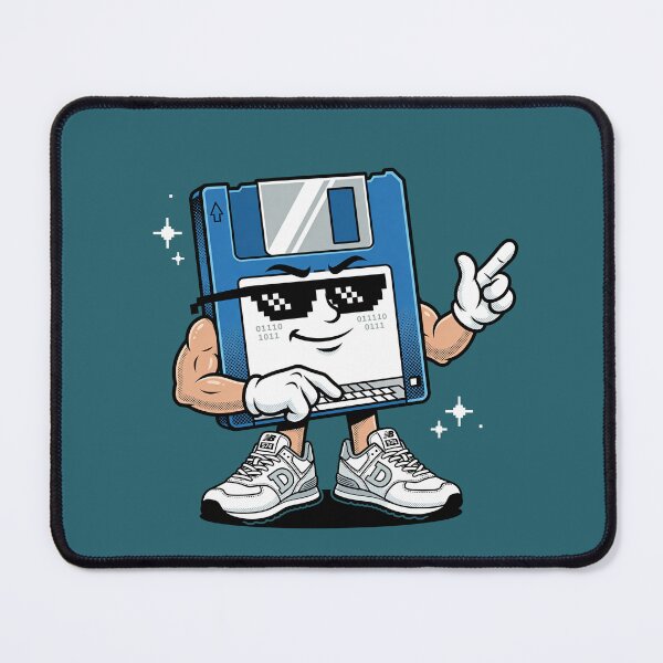 Item preview, Cool Retro Floppy Disk Mascot designed and sold by AliveStyle.
