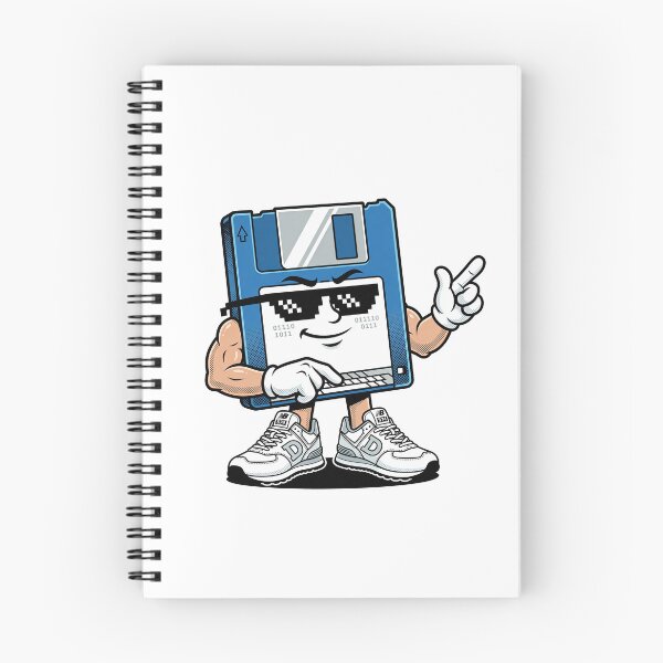 Item preview, Cool Retro Floppy Disk Mascot designed and sold by AliveStyle.