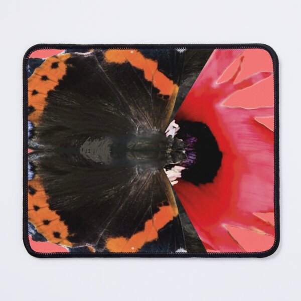 Item preview, Butterfly Papillion Red Black Digital Collage designed and sold by Licorice Moon.