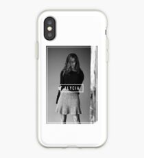 Alycia Debnam-Carey Black and White Name iPhone Case