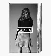Alycia Debnam-Carey Black and White Name Photographic Print