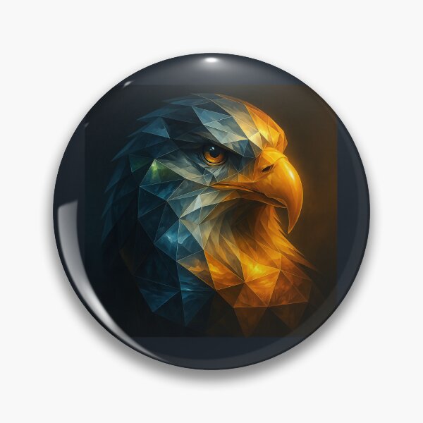 Item preview, Eagle Wall Art — Fire & Sky Reflections designed and sold by GeoWild Designs.
